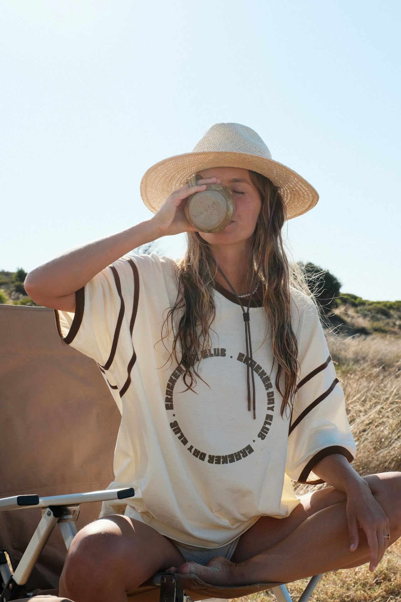 Racer Club Tee Shirt - Butter