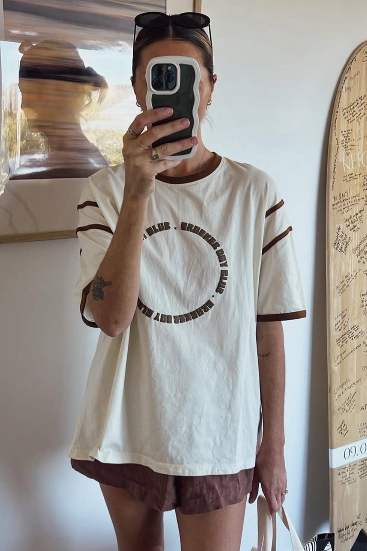 Racer Club Tee Shirt - Butter