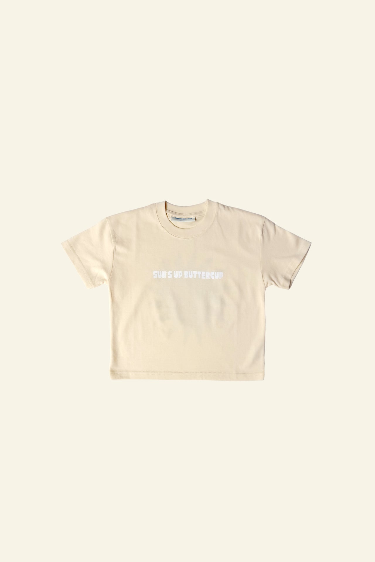 cracker day club suns up buttercup tee shirt in butter for kids