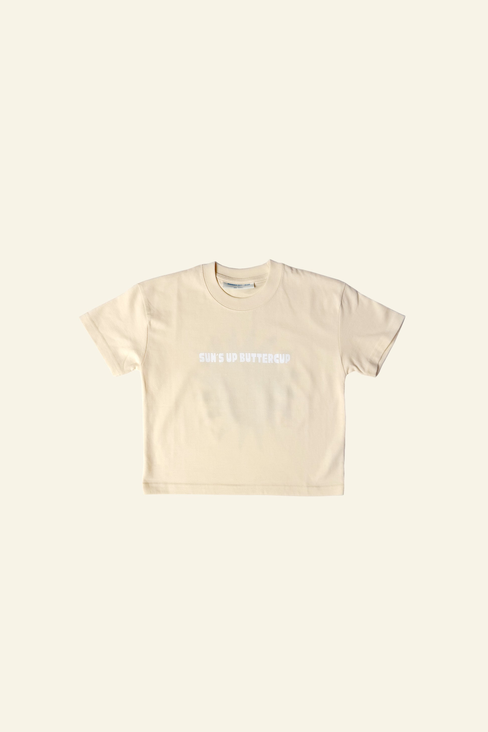 cracker day club suns up buttercup tee shirt in butter for kids