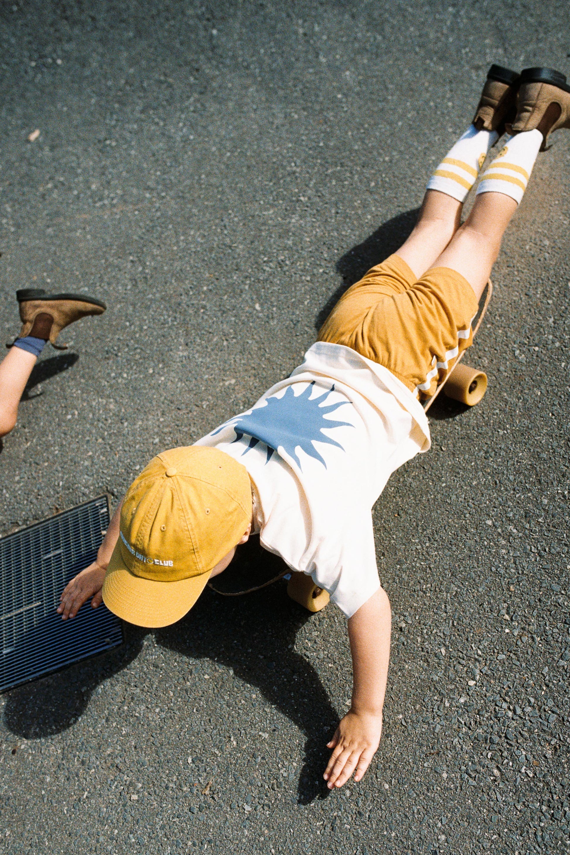 cracker day club suns up buttercup tee shirt in butter for kids