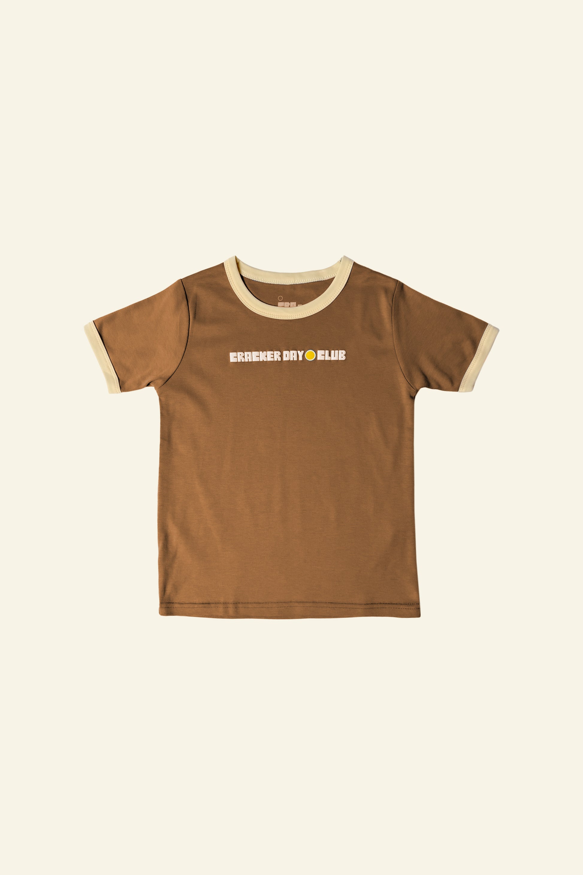 cracker day kids Little Retro Tee Shirt - brown