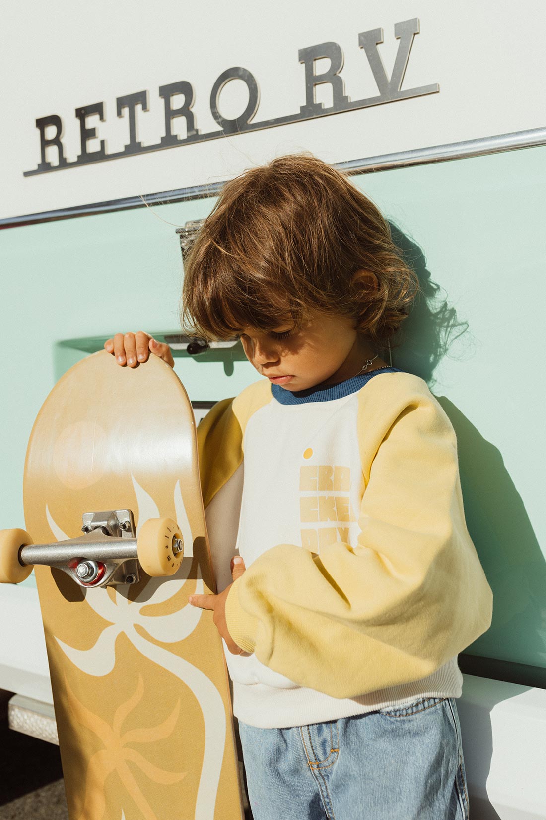 cracker day club raglan cut box sweater