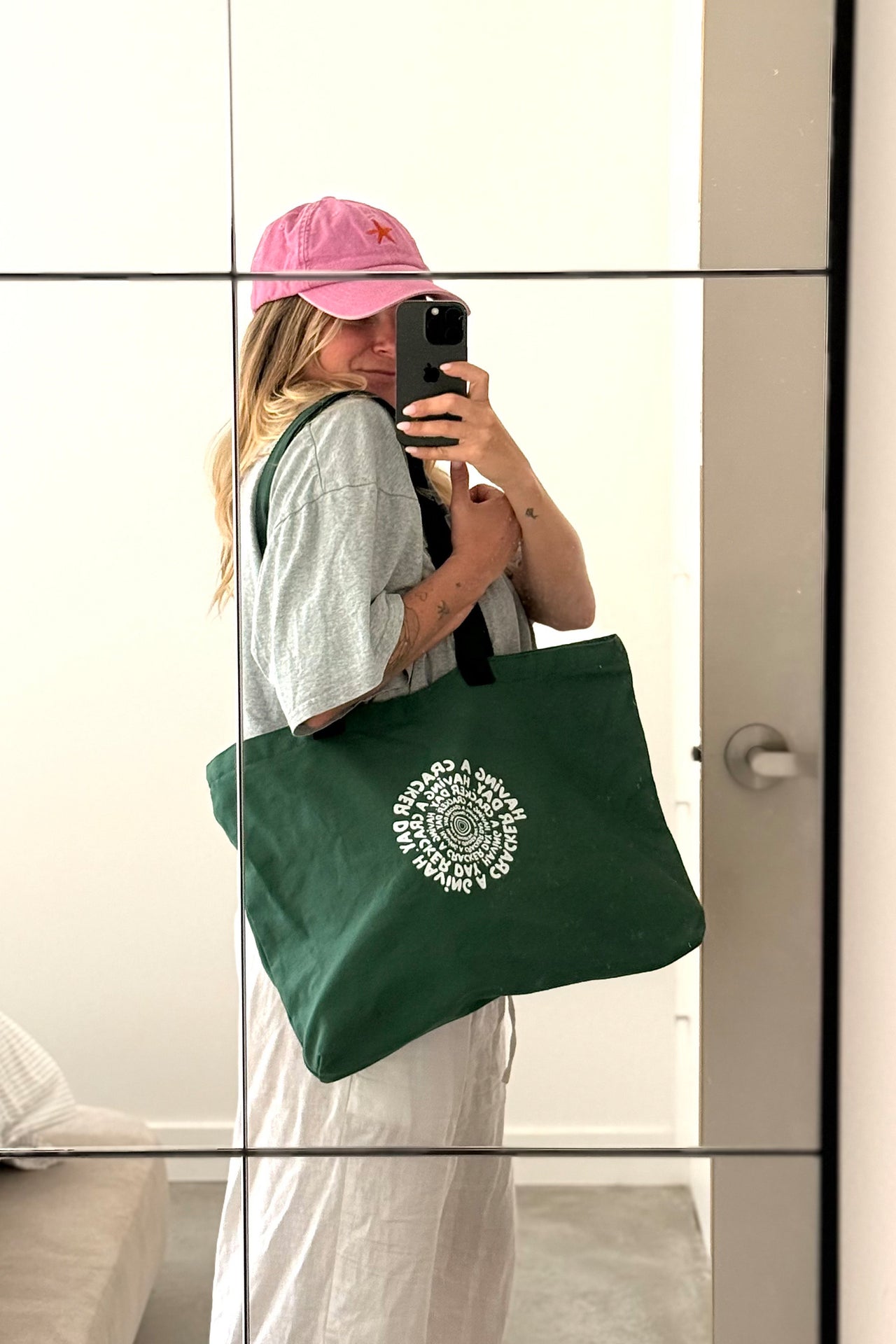 Spiral Canvas Tote - Forest