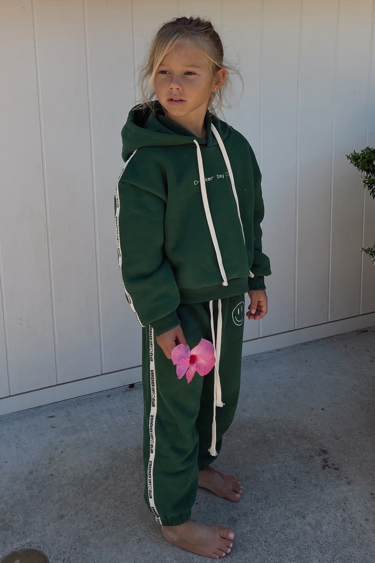 Kids Cloud Racer Sweatpants - Forest